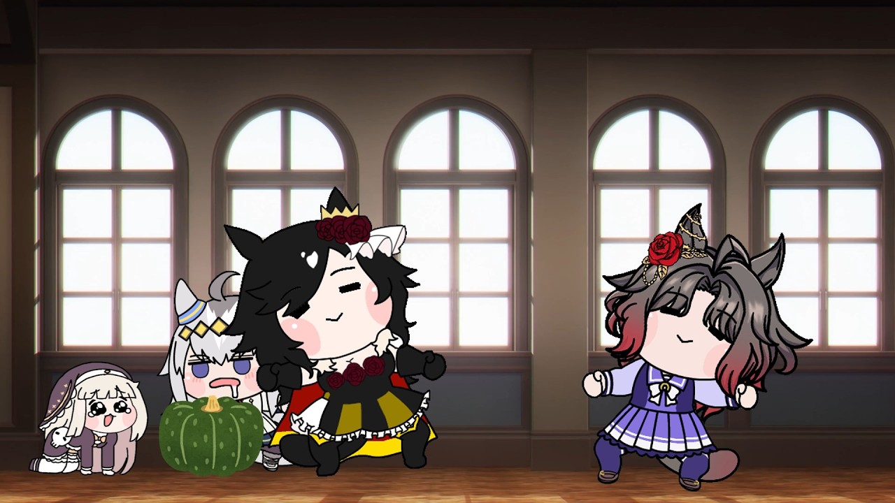 ローズキングダムとローズキングダム【ウマ娘 たぬき タニノギムレット 薔薇親父ファーム 】