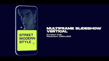 After Effects Template - Vertical Multiframe Slideshow Videohive