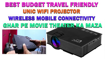 Unic UC46 wifi portable projector unboxing (2021)
