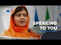 Discours de malala yousafza sur lducation  parlement europen