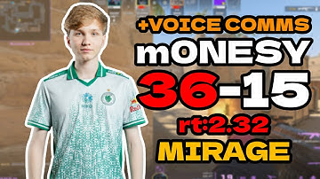 😯m0NESY (36-15) rt:2.32 SoloQ +VOICE COMMS l NA FACEIT RANKED (mirage) | #cs2 #pov