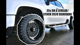 HOW TO: 35s on a STOCK or LEVELED 2020 + Silverado