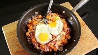 How to make dhaba style Sweet Potato Spinach Hash Brown recipe easy