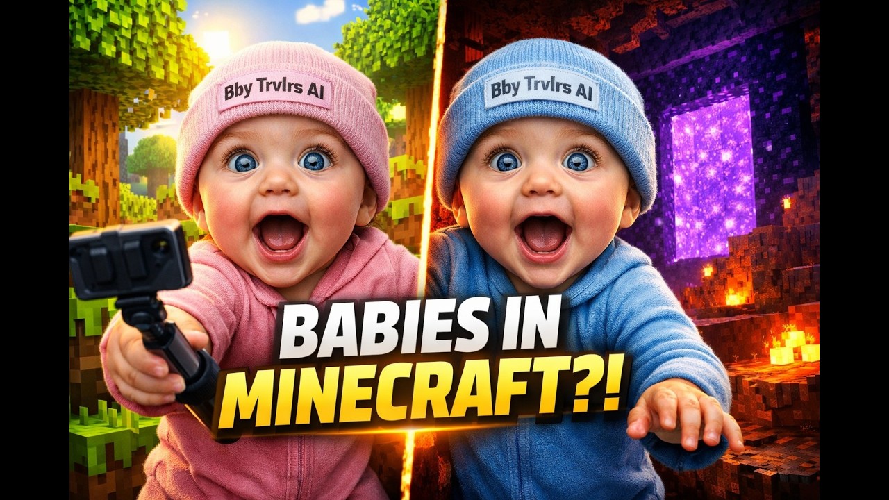 Малыши попробовали поиграть в Minecraft… Стало СТРАШНО 😳