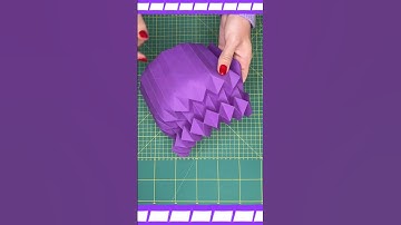 Origami tessellation v-pleats #shorts #paperart #origami