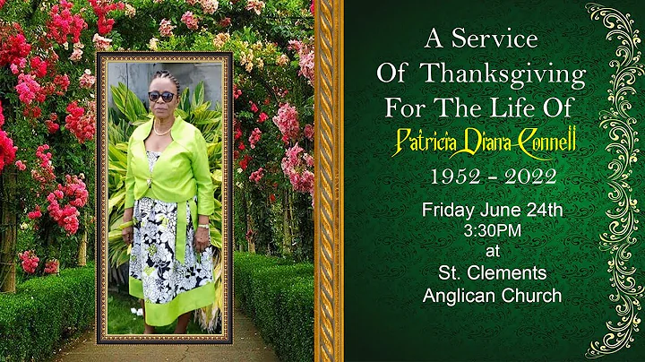 A Service Of Thanksgiving For The Life Of Patricia...
