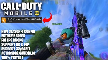 SEASON 4 CODM CONFIG EXTREME LOCK 60FPS | FIX FPS DROPS BR/MP | CODM CONFIG