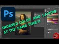 Use indexed color with layers in Photoshop