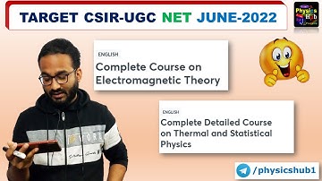 TARGET CSIR-NET 2022 JUNE EXAM | NEW COURSES | PHYSICS HUB