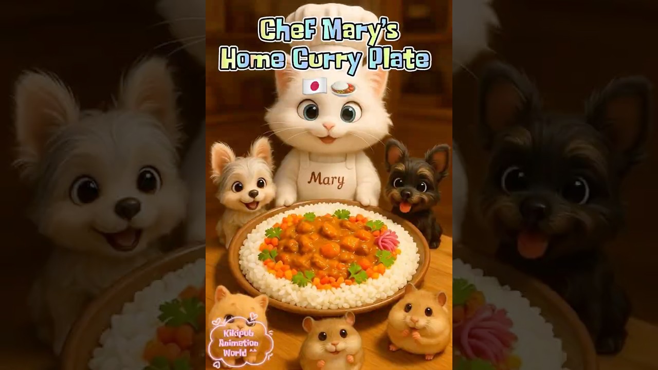 Cat Chef — Chef Mary’s Home Curry Plate 🍛