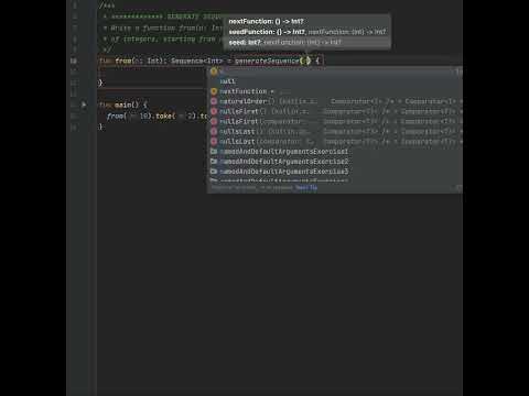 Kotlin - generate sequence super easy programming
