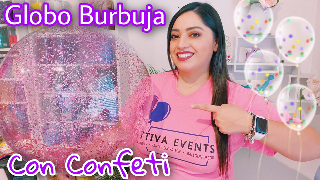 Globo burbuja con confeti / BOBO balloon with confetti 🎈