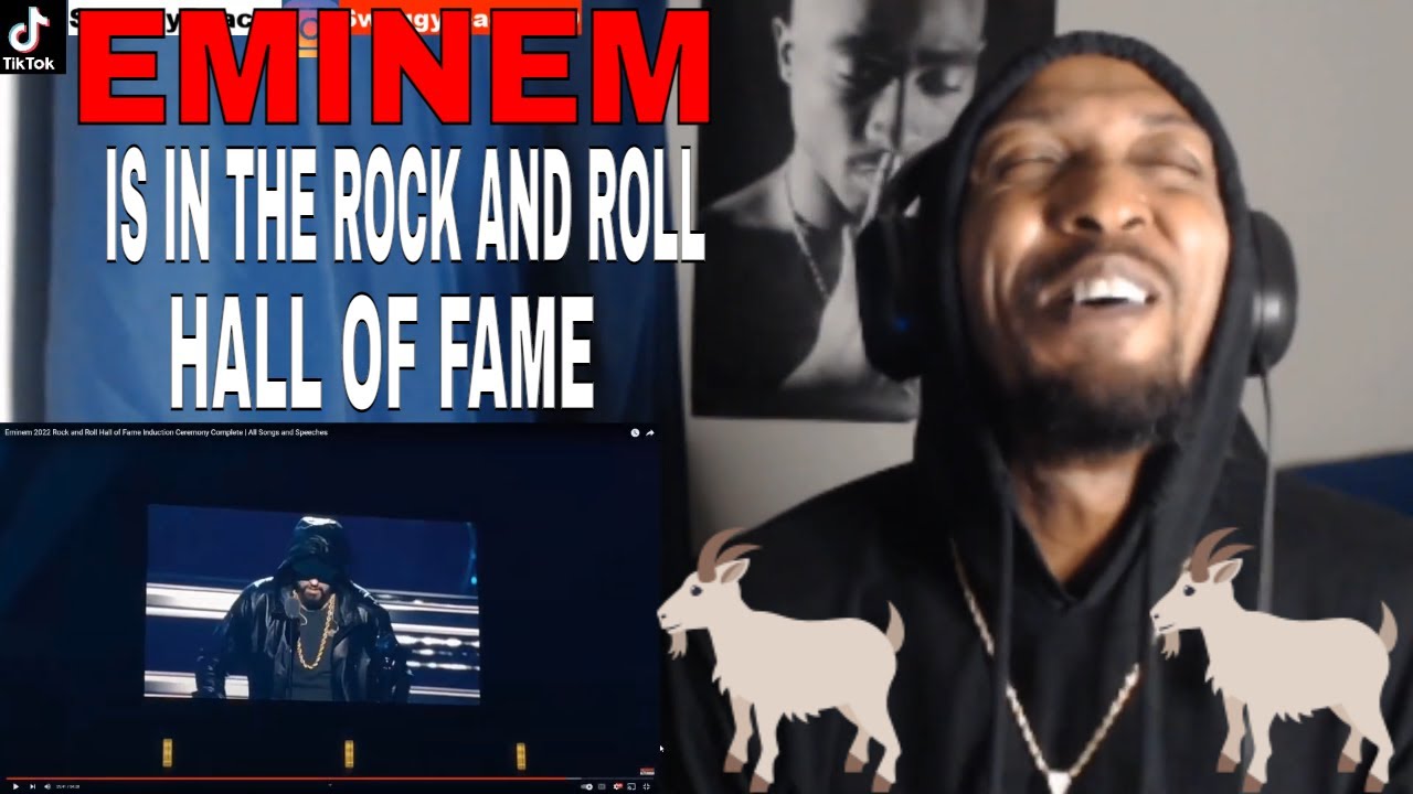 CONGRATS TO THE 🐐  EMINEM IS IN THE ROCK & ROLL HALL OF FAME REACTION