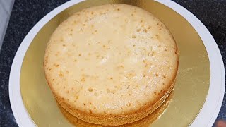 Eggless Basic Sponge Cake Recipe Without Oven || Sponge Cake Without Egg , Oven