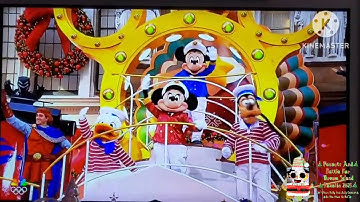 The Disney Cruise Float in the 99th Macy