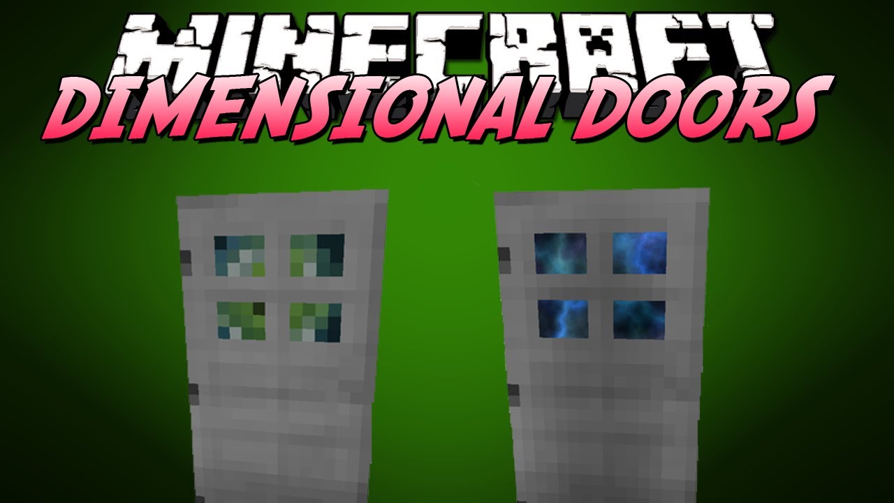 Minecraft Mod Review DIMENSIONAL DOORS MOD YouTube