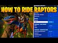 How to Ride Raptors in Fortnite Season 3 | Set a Sprint Keybind and More!