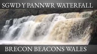 Huge waterfall vast waterfall brecon beacons