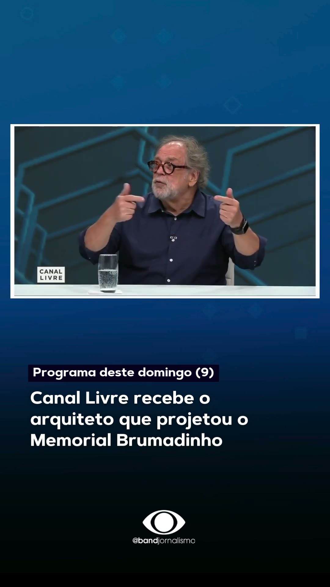 Canal Livre recebe o arquiteto que projetou o Memorial Brumadinho #shorts