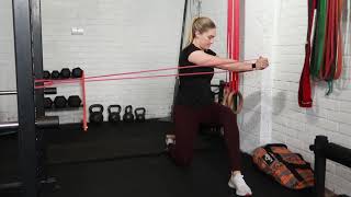 Resistance Band Woodchop Variation