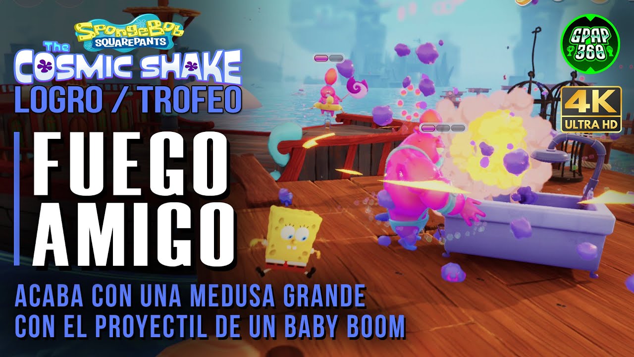 Bob Esponja The Cosmic Shake Logro / Trofeo Fuego amigo (Proyectil