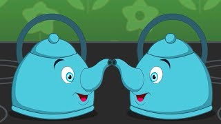 Polly Put The Kettle On Nursery Rhyme Cartoon Animation Songs For Children