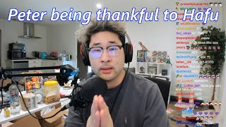 Peter is thankful to Hafu