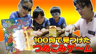 １００均のおもちゃ　つめこみゲームで遊んでみたよ