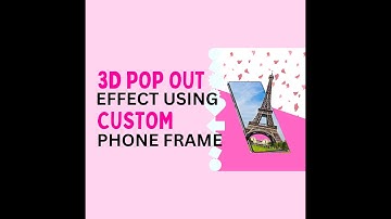 Canva Art design 3D pop out effect | out of bounds effect using custom smart phone frame