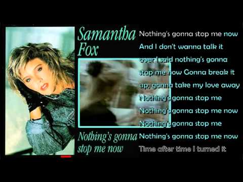 Samantha Fox - Nothings gonna stop me now