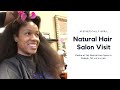 Natural Hair Salon Visit| Taji's Natural Hair Salon| Hair Vlog #naturalhair #naturalhairsalon