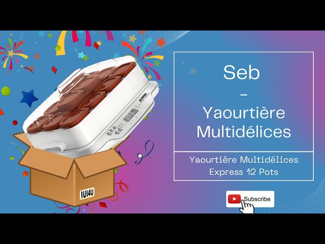 SEB YG661500 Yaourtière Multidélices Express - 5 modes - 12 pots +