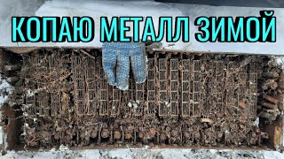 Металлокоп. Копаю металл зимой. Интересная находка в лесу.