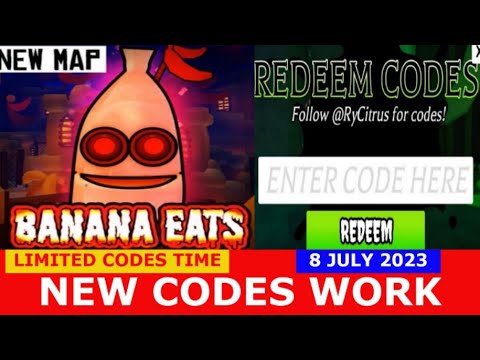 BANANA EATS CODES [NEW MAP] BANANA EATS ROBLOX | LIMITED CODES TIME ...