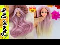 Barbie Doll Hairstyles👸Best Hair Tutorial for Barbie Doll 👸 Doll Hair Transformation Cut and Reroot