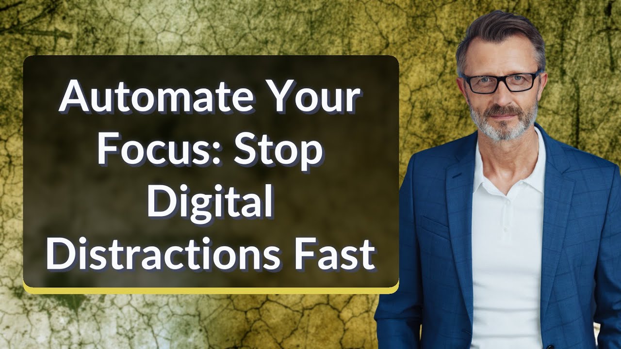 Stop Digital Image Automate Your Focus: Stop Digital Distractions Fast - YouTube