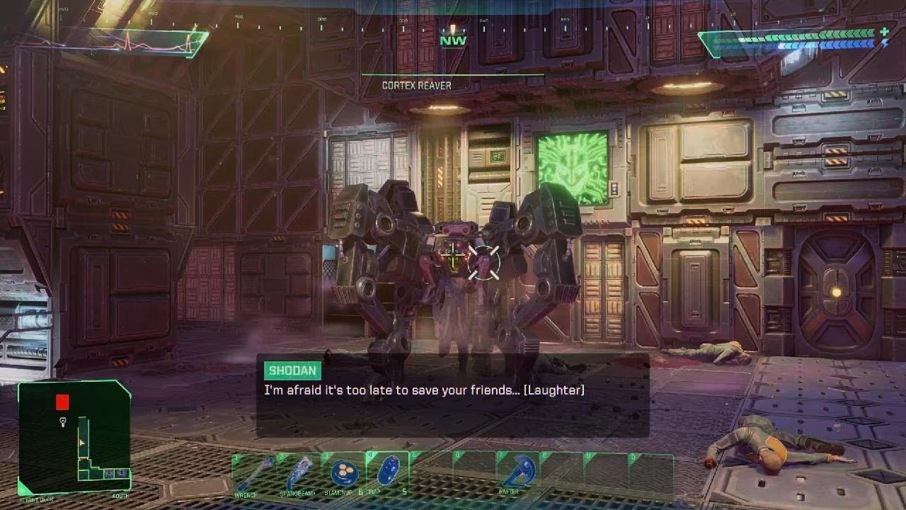 System Shock PS5 - Cortex Reaver boss (no damage)