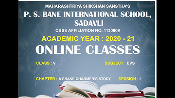 CLASS - 5TH , SUBJECT - EVS , CHAPTER - 2 (A SNAKE CHARMER