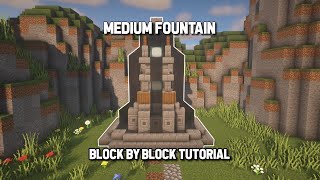 Minecraft | Medium Fountain | Tutorial