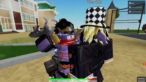 Doing 1v1s with random stands in World Of Stands!