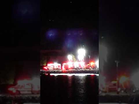 DC Plane Crash: The crash scene in the Potomac River