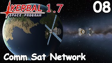 Deploying Comm Sat Network - KSP 1.7 - Science Game - Let