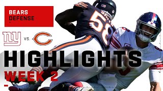 Bears Defense Crushes Giants w\/ 4 Sacks | NFL 2020 Highlights