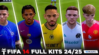 FIFA 14: FULL KIT PACK SEASON 24/25 ALL LEAGUES UPDATED🔥 (DIRECT LINK MEDIAFIRE)