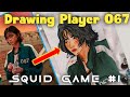 Drawing squid game player 067  jung hoyeon  shorts