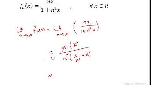 Examples of Pointwise Convergence of Sequence of Functions