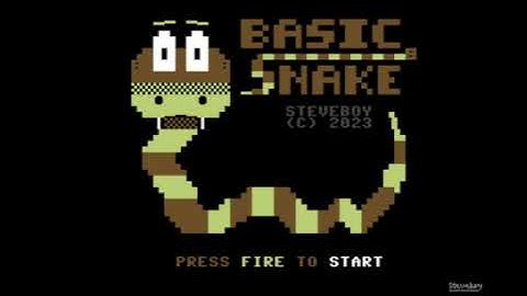 C64 Game: Basic Snake by Steveboy ! 7 August 2023!