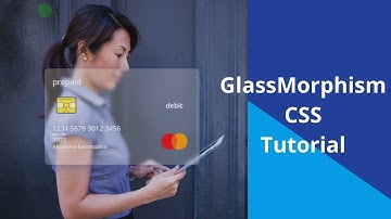 Credit Card Desgn With Glassmorphism Effect HTML and CSS
