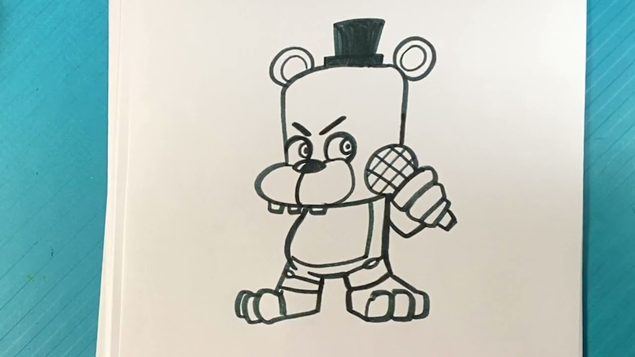 EASY How to Draw FRIDAY NIGHTS AT FREDDY'S FRIDAY NIGHT FUNKIN