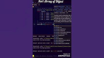 JUST ONE LINE to Sort an Array of Objects in JavaScript! #shorts #javascript #programming #coding